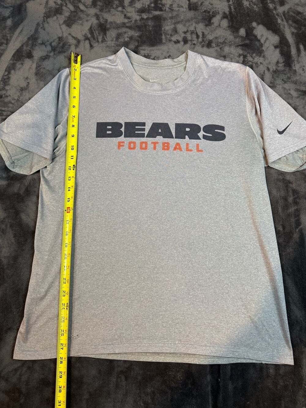 Nike Chicago Bears T-Shirt Size L Gray Dri-Fit Football NFL#161